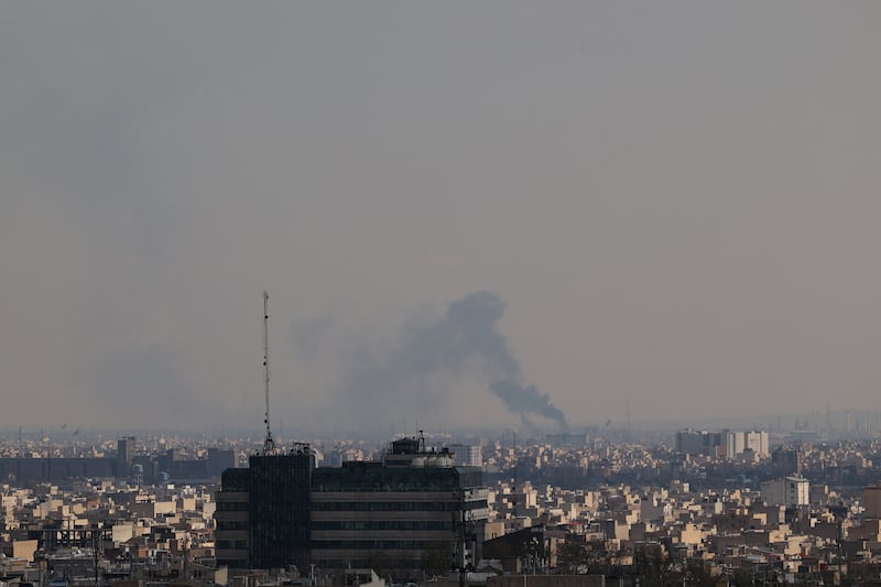 Smoke rises following a strike, amid the U.S.-Israeli conflict with Iran, in Tehran, Iran, April 1, 2026. Majid Asgaripour/WANA (West Asia News Agency) via REUTERS ATTENTION EDITORS - THIS PICTURE WAS PROVIDED BY A THIRD PARTY