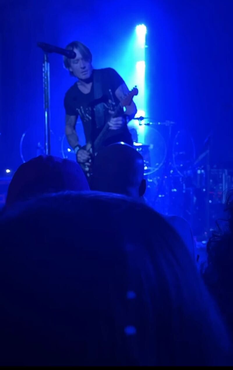 Keith Urban performs at Mar-a-Lago for Trump, Pratt and guests.