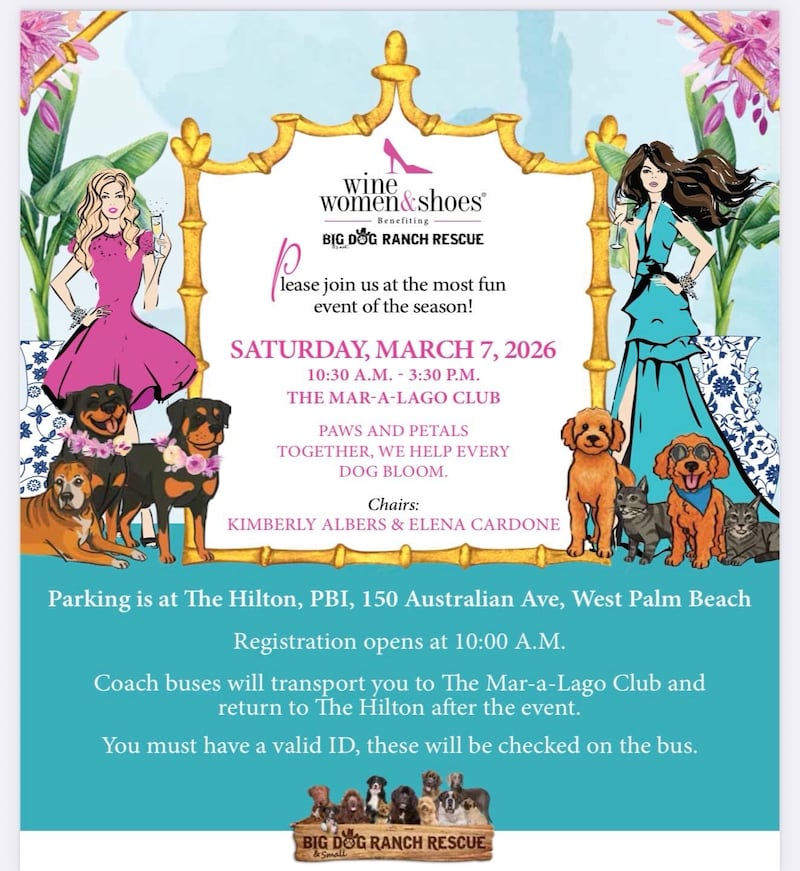 Mar a lago, Big Dog Ranch Rescue