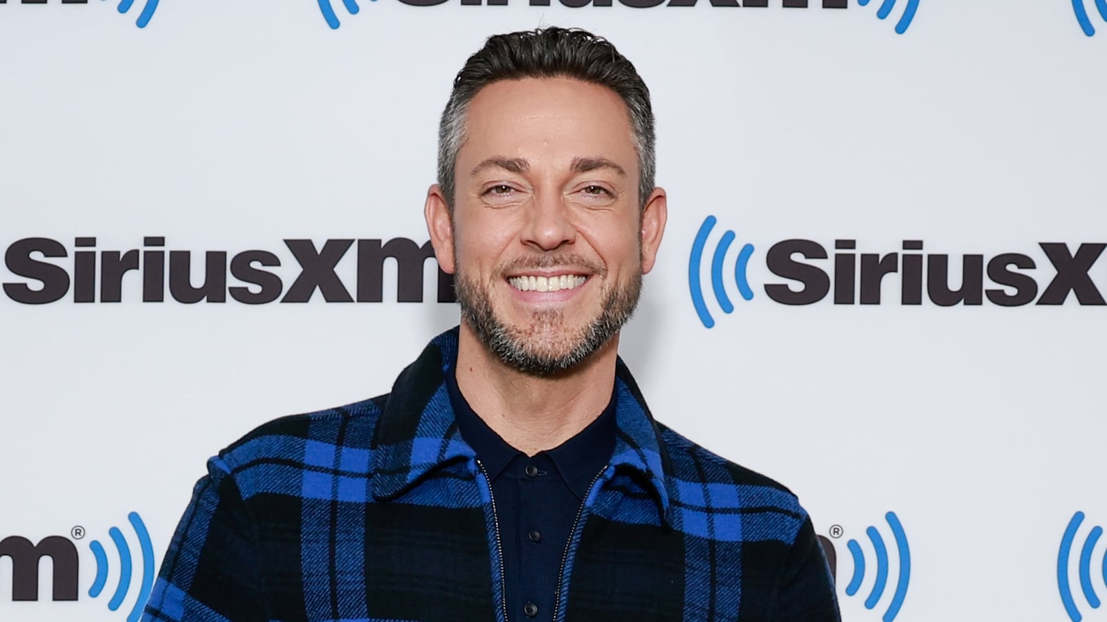 Zachary Levi visits SiriusXM Studios on March 16, 2023 in New York City.