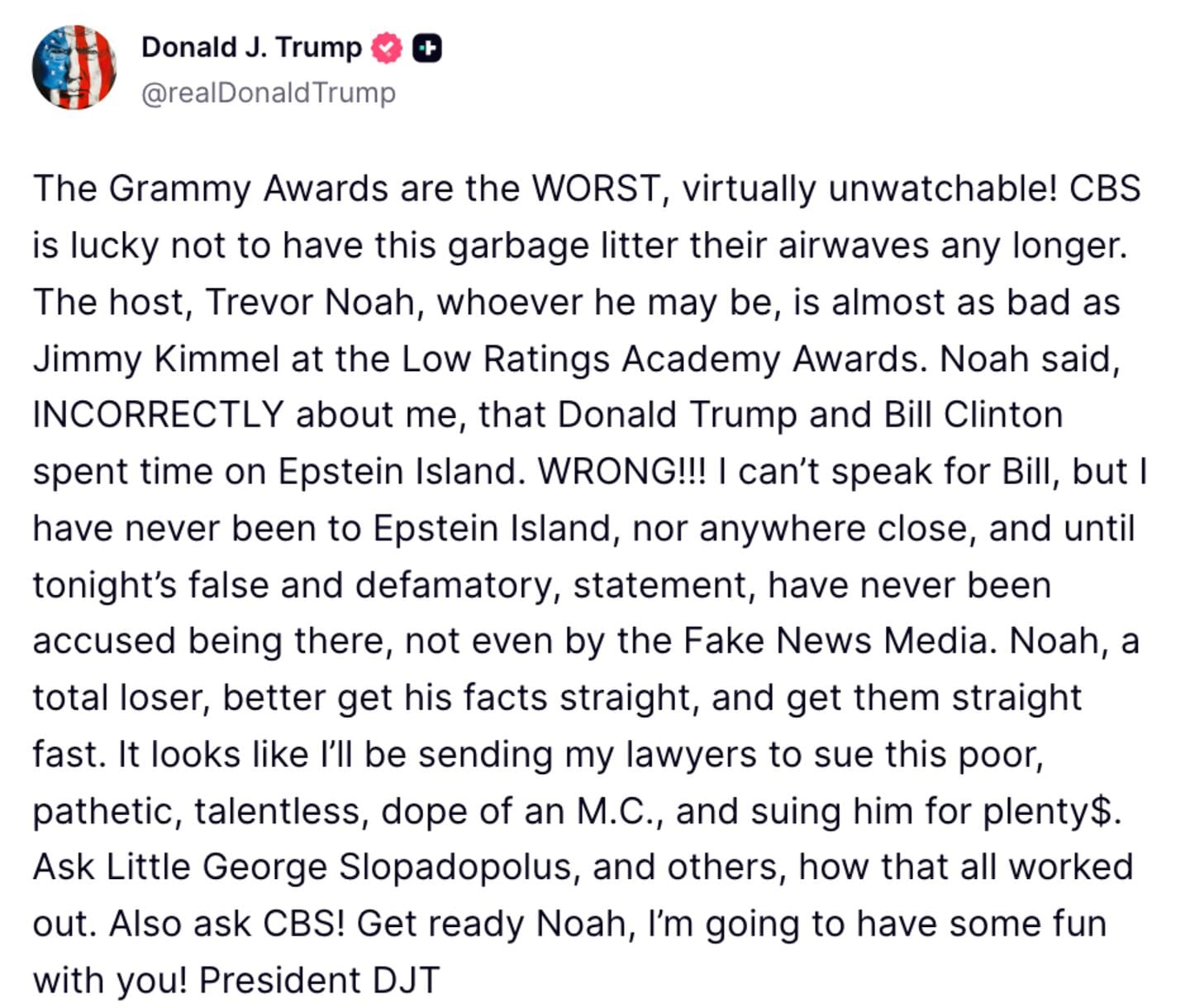 Trevor Noah Fires Back at ‘Sexual Deviant’ Trump