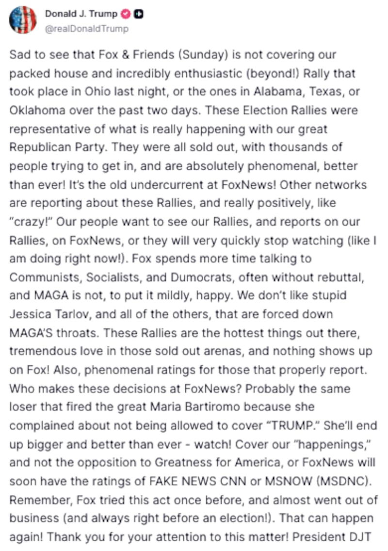 Trump Truth Fox