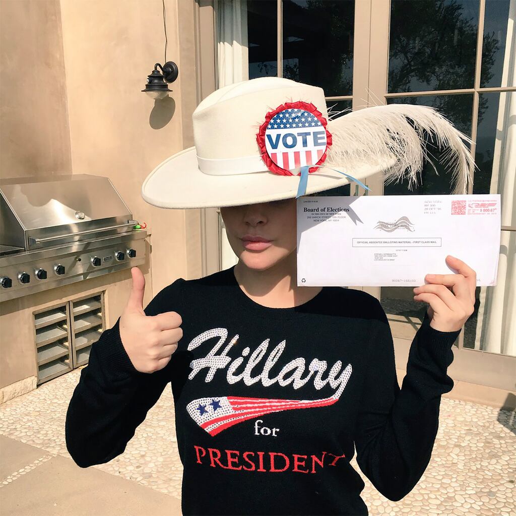 Celebs Celebrate Election Day with Voting Selfies