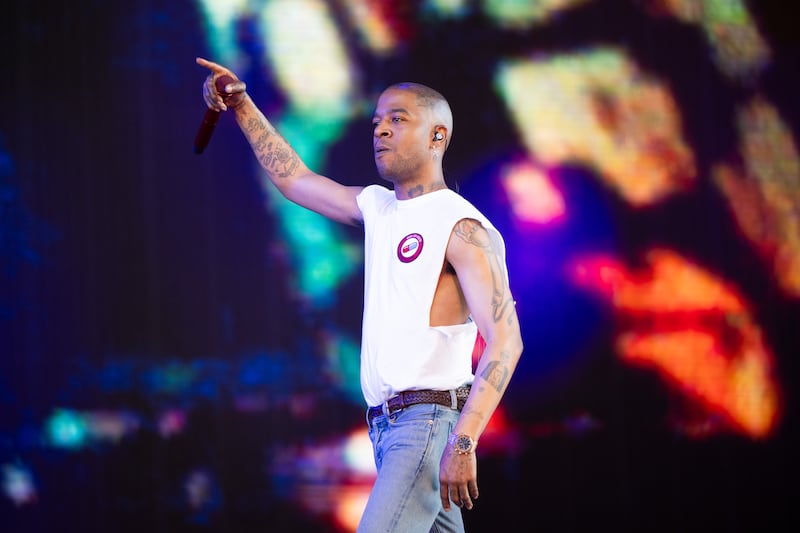 Rapper Kid Cudi performs onstage during Weekend 2 - Day 3 of the Coachella