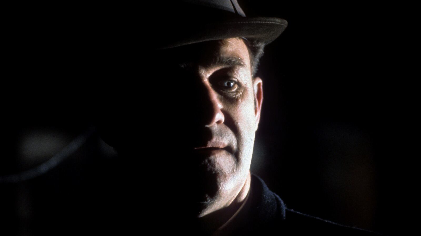 An upclose still of Gene Hackman in the film The French Connection.