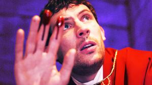 Josh O’Connor in Wake Up Dead Man: A Knives Out Mystery.