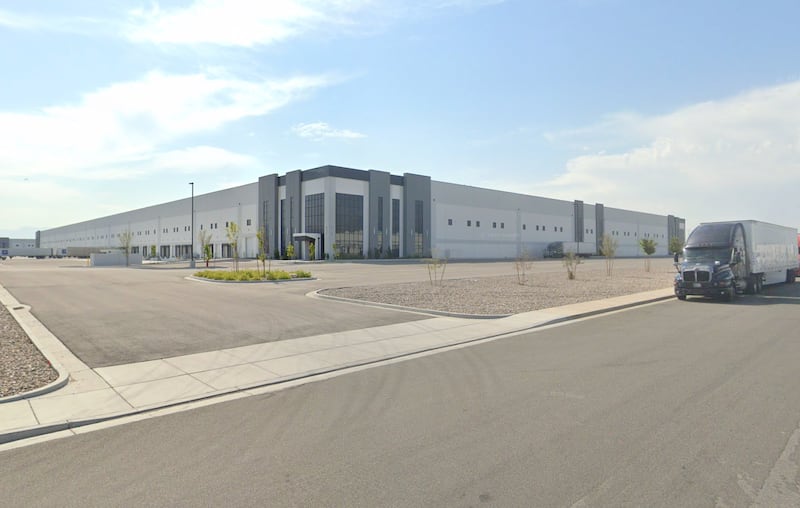 Outside view of the Utah warehouse.