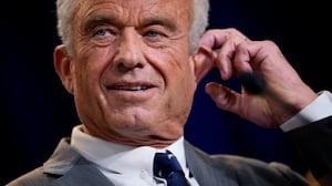 Health and Human Services Secretary Robert F. Kennedy Jr. pauses while speaking at a news conference at the Health and Human Services Department on April 22, 2025 in Washington, DC. Kennedy spoke about the intent of the FDA "to phase out the use of petroleum-based synthetic dyes in the nation's food supply."