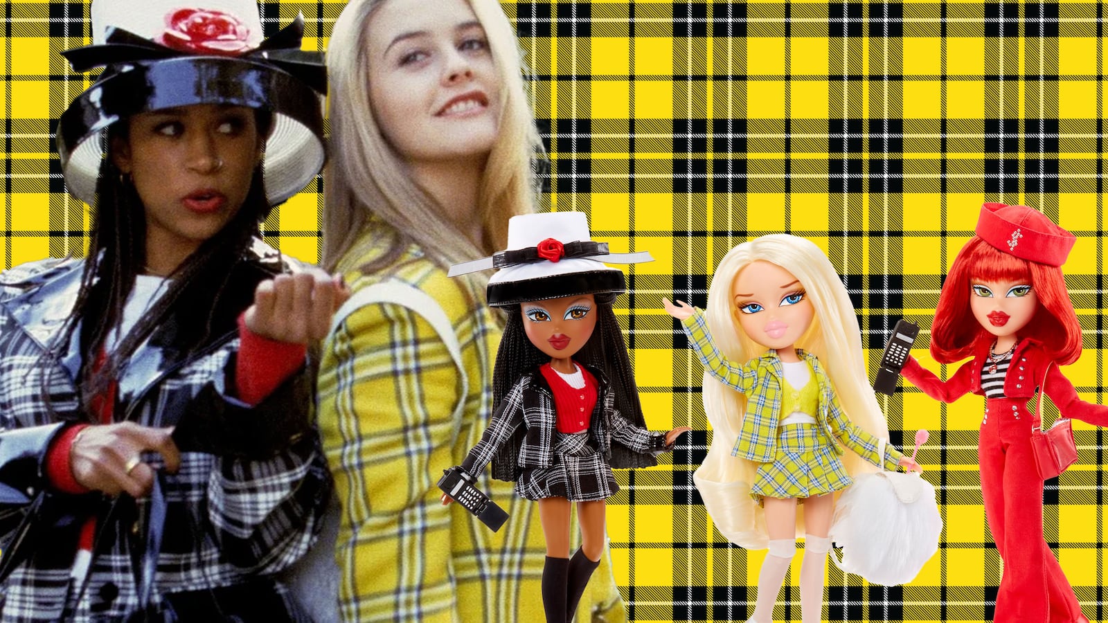 Still from Clueless with Clueless Bratz dolls