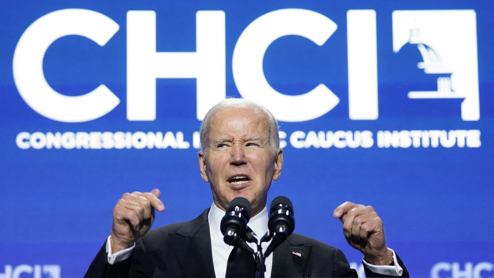 U.S. President Joe Biden speaks at the Congressional Hispanic Caucus Institute 46th Annual Gala in Washington, D.C.