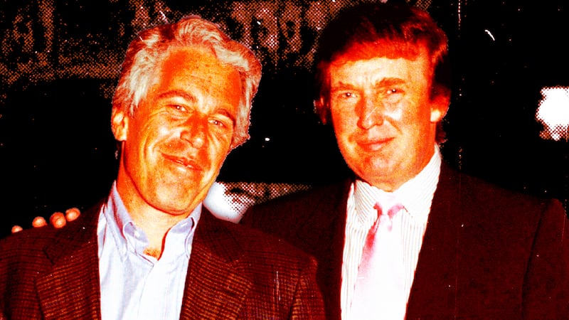 Jeffrey Epstein and Donald Trump.