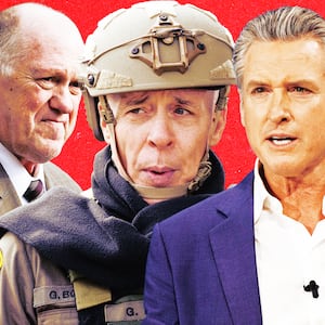 Tom Homan, Greg Bovino, and Gavin Newsom.