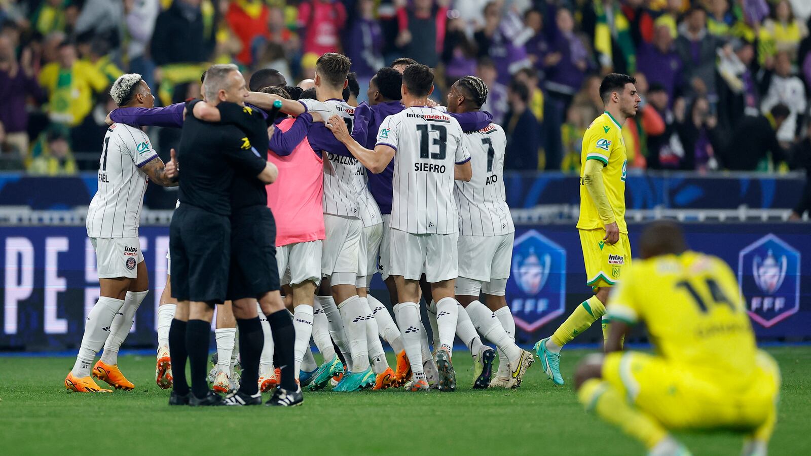 Nantes v Toulouse at the Stade de France, Saint-Denis, France.