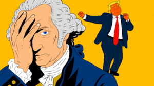 Donald Trump, George Washington animated gif