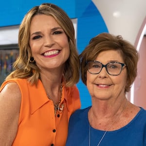 TODAY -- Pictured: Savannah Guthrie and mother Nancy Guthrie on Thursday, June 15, 2023 -- (Photo by: Nathan Congleton/NBC via Getty Images)