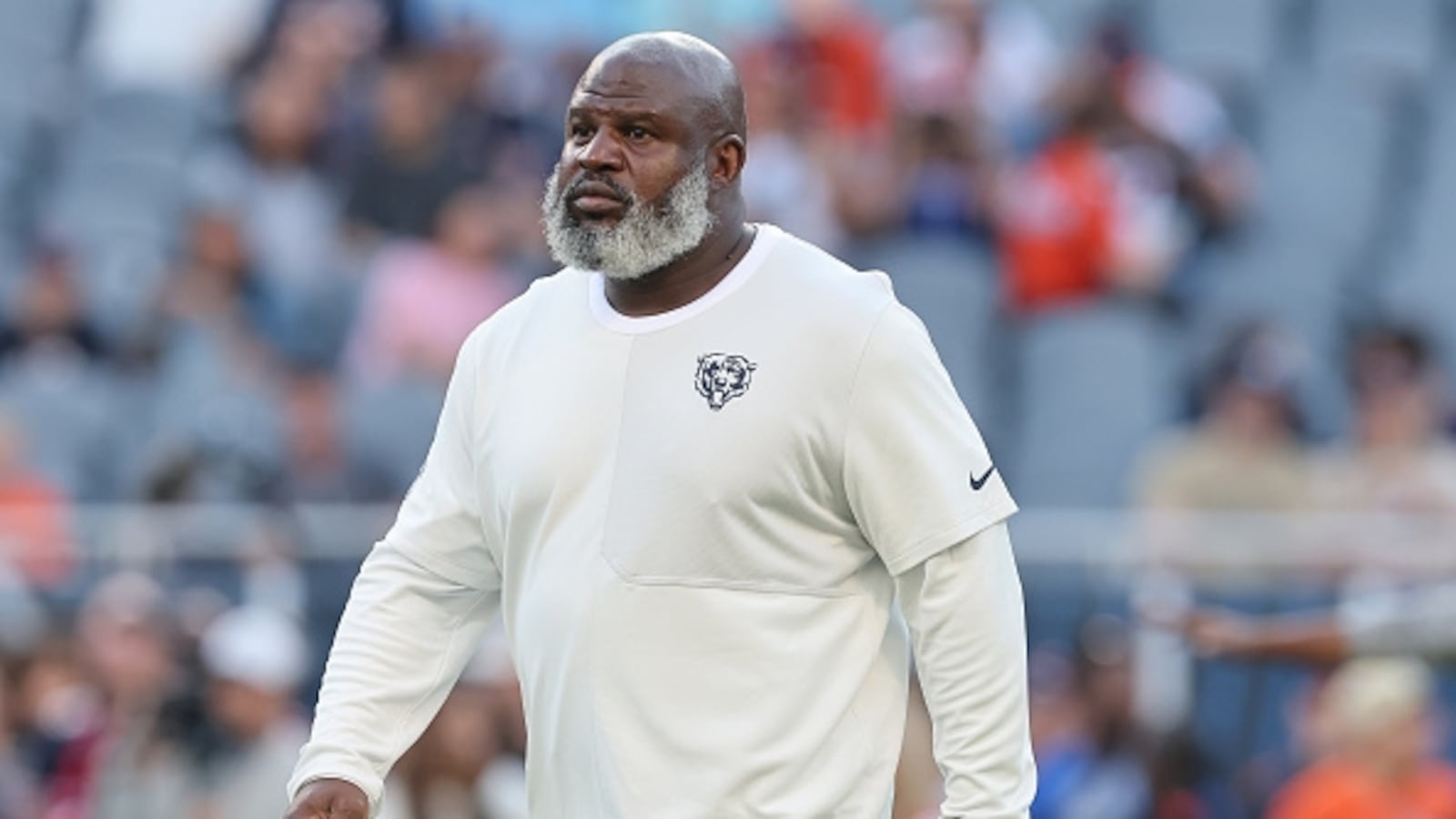 Eric Bieniemy at a 2025 preseason game