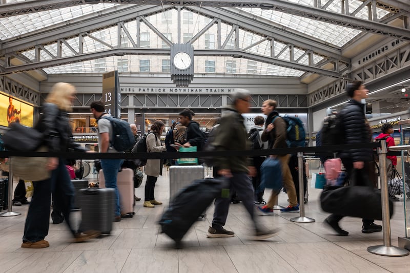 The Moynihan Train Hall at Penn Station is named after a former colleague of Chuck Schumer's. Trump wants his name on the wall instead.