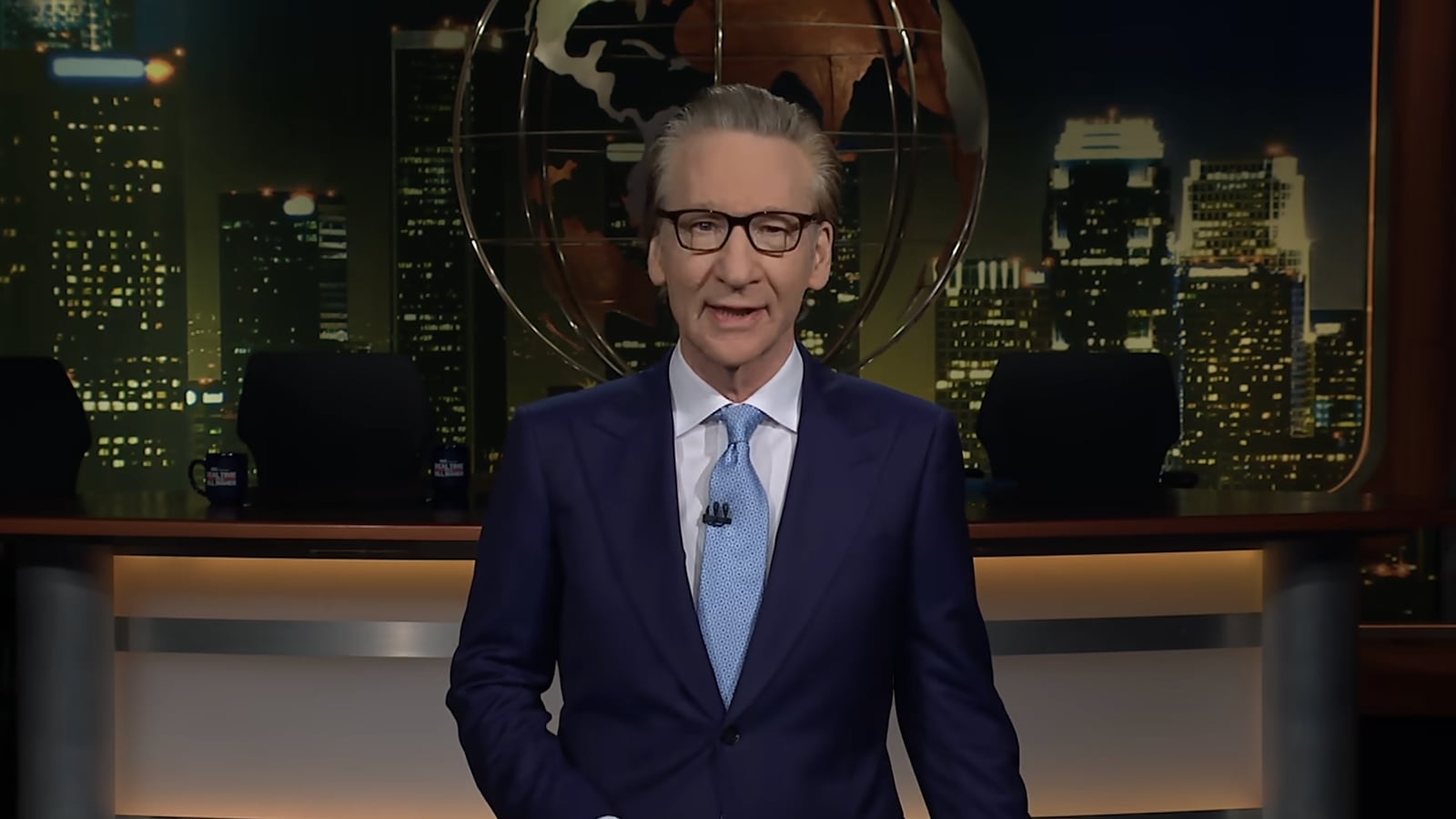 Bill Maher delivers his monologue on 'Real Time with Bill Maher' on August 28, 2026.