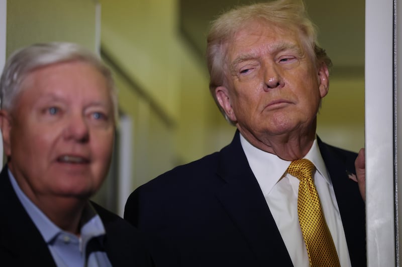Lindsey Graham and Donald Trump