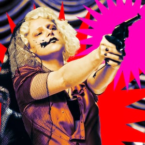 A photo illustration of Jessie Buckley as The Bride in Warner Bros. The Bride.