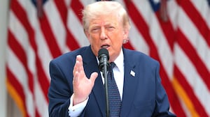 President Donald Trump speaks at the White House on July 06, 2026 in Washington, D.C.
