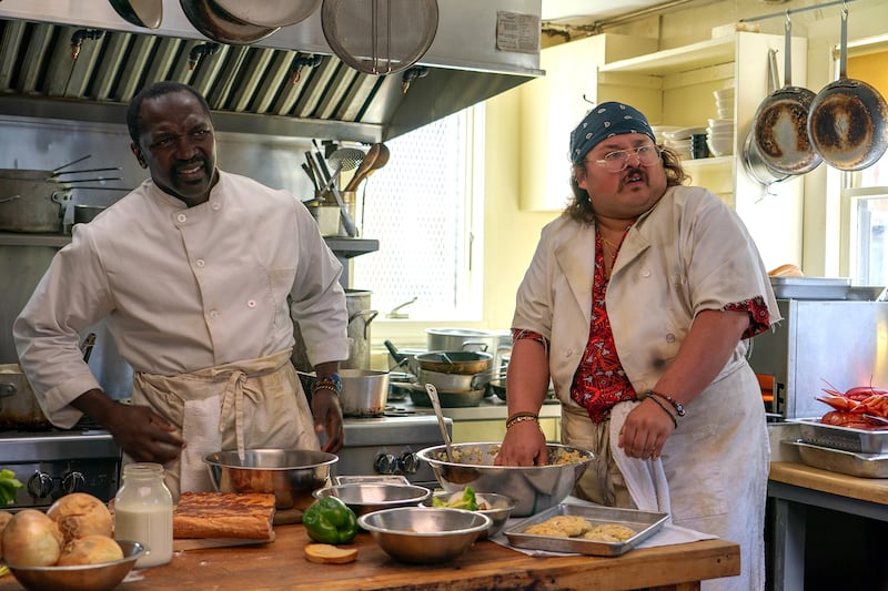 Michael Jibrin and Stavros Halkias in Tony.
