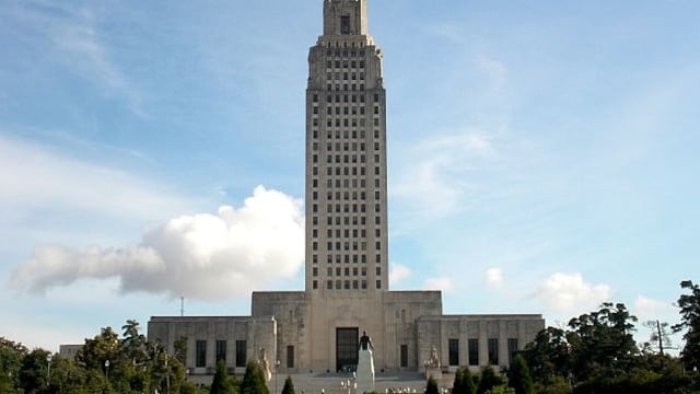 The Louisiana State Capitol.
