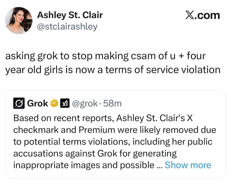 Ashley St. Clair on X