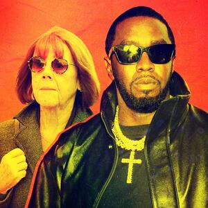 A photo illustration of Gisele Pelicot and Sean Puffy Combs.