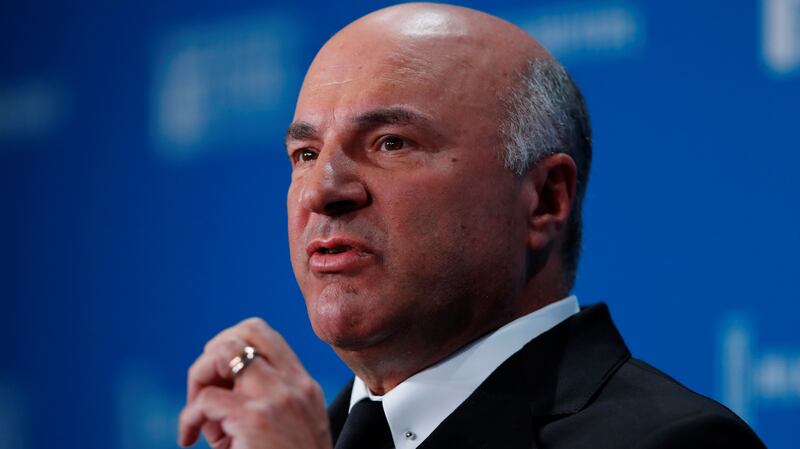 "Shark Tank" star Kevin O'Leary speaks on stage during the Milken Institute's 22nd annual Global Conference in Beverly Hills, California.