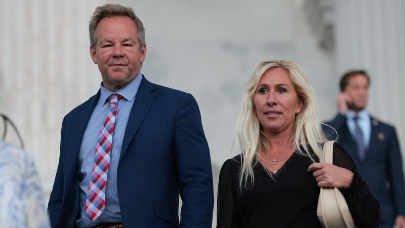 Brian Glenn and Marjorie Taylor Greene.