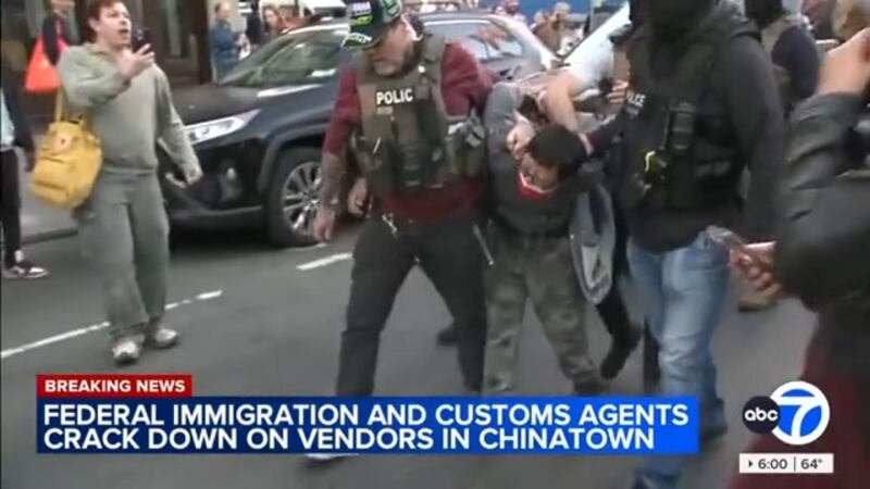 The Tuesday operation was "focused on criminal activity relating to selling counterfeit goods," the DHS said.