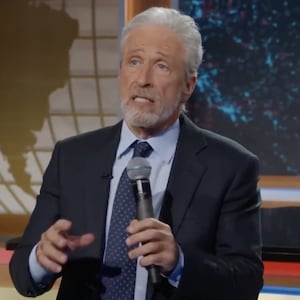 Jon Stewart addresses political aspirations in an online segment for "The Daily Show."