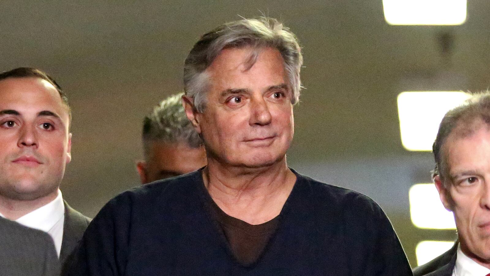 Former Trump campaign chairman Paul Manafort arrives to his arraignment in Manhattan Criminal Court, on June 27, 2019 in New York City.