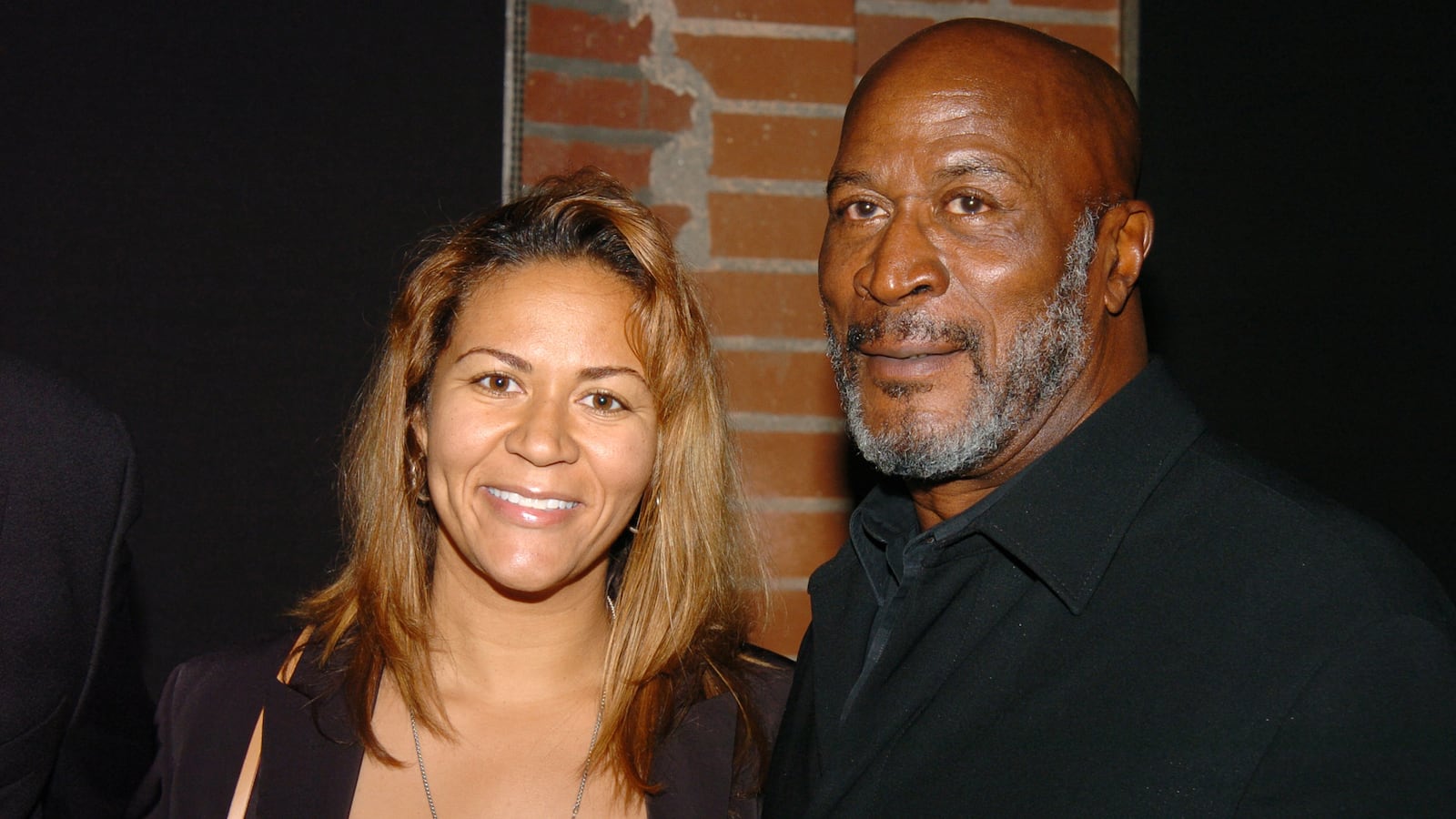 Shannon Amos and John Amos at a party in Los Angeles, California.