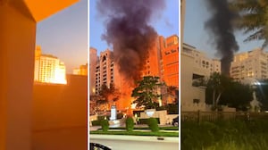 Images on social media of the airstrikes in Dubai.