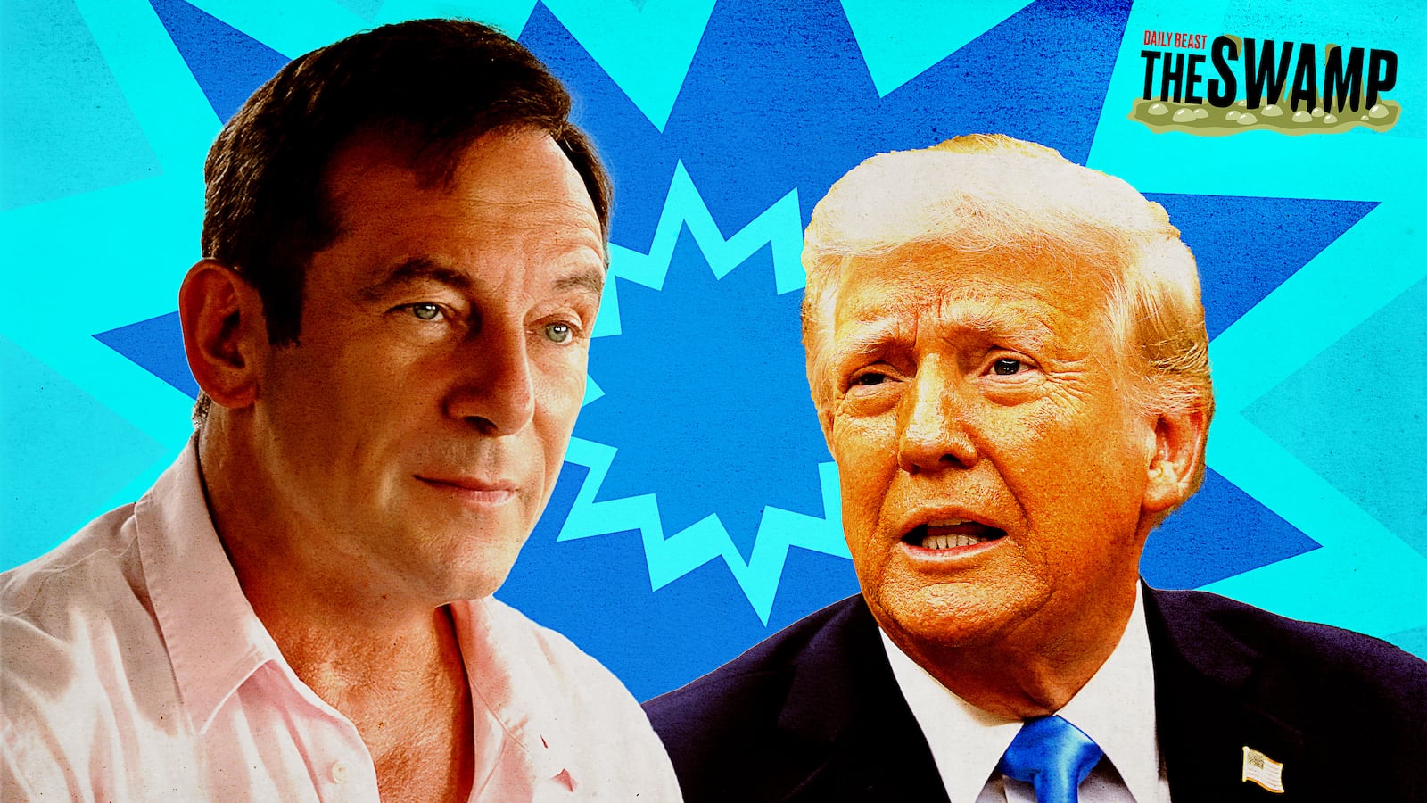 Jason Issaacs and Donald Trump