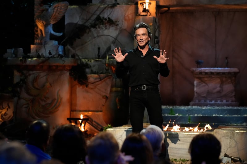 Jeff Probst hosts the Survivor 50 Live Finale at the Paramount Studios lot in Los Angeles