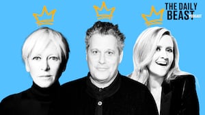 A photo illustration of Joanna Coles, Isaac Mizrahi, and Sam Bee.