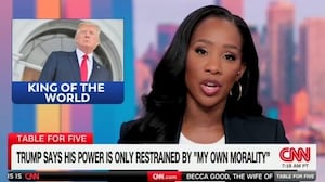 CNN Saturday Morning Table for Five host Abby Phillip calls President Donald Trump "King of the World."