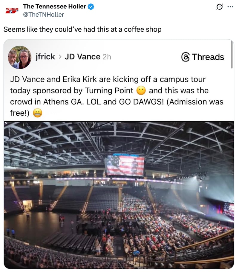 The Tennessee Holler weighs in on the crowd to see JD Vance.