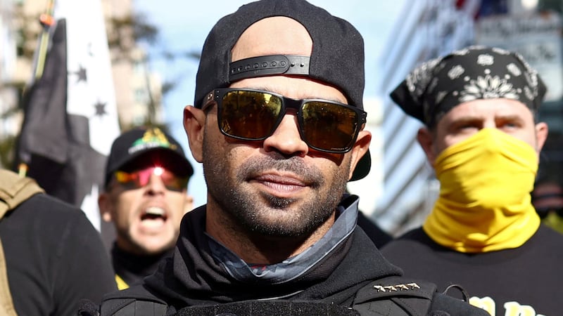 Tarrio, convicted of seditious conspiracy, was pardoned by Donald Trump.