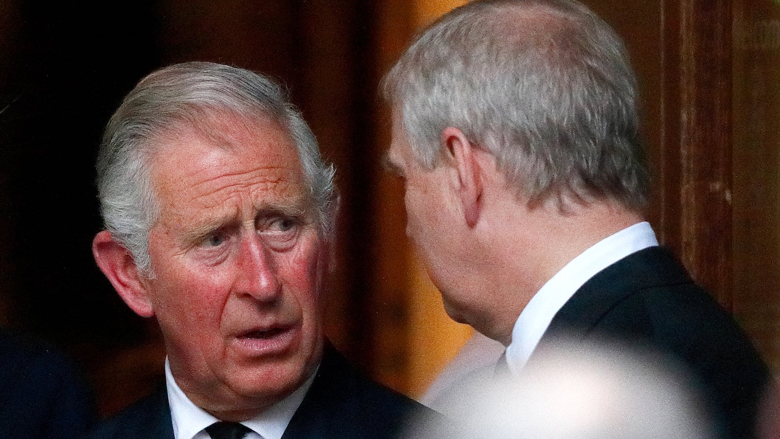 Prince Charles and Prince Andrew pictured in 2017.