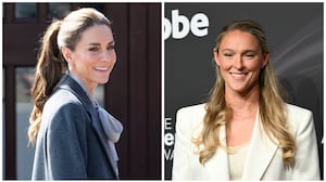 Catherine, Princess of Wales and Kylie Kelce.