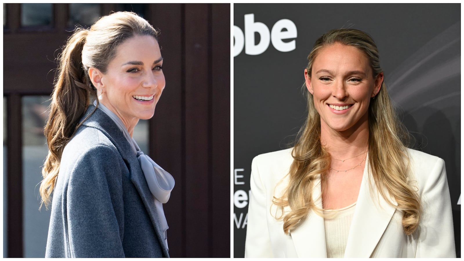 Catherine, Princess of Wales and Kylie Kelce.