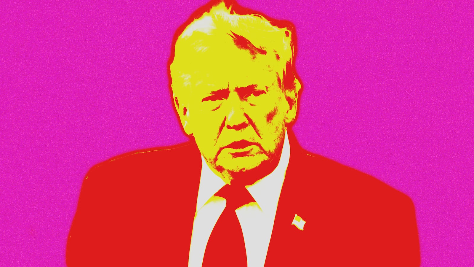 Donald Trump photo illustration, illo