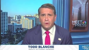 Deputy Attorney General Todd Blance on 'Meet the Press' on NBC on December 21, 2025.