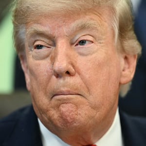 US President Donald Trump speaks before signing a proclamation in the Oval Office of the White House in Washington, DC, on June 11, 2026.