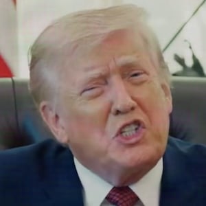 Donald Trump reading The Bible