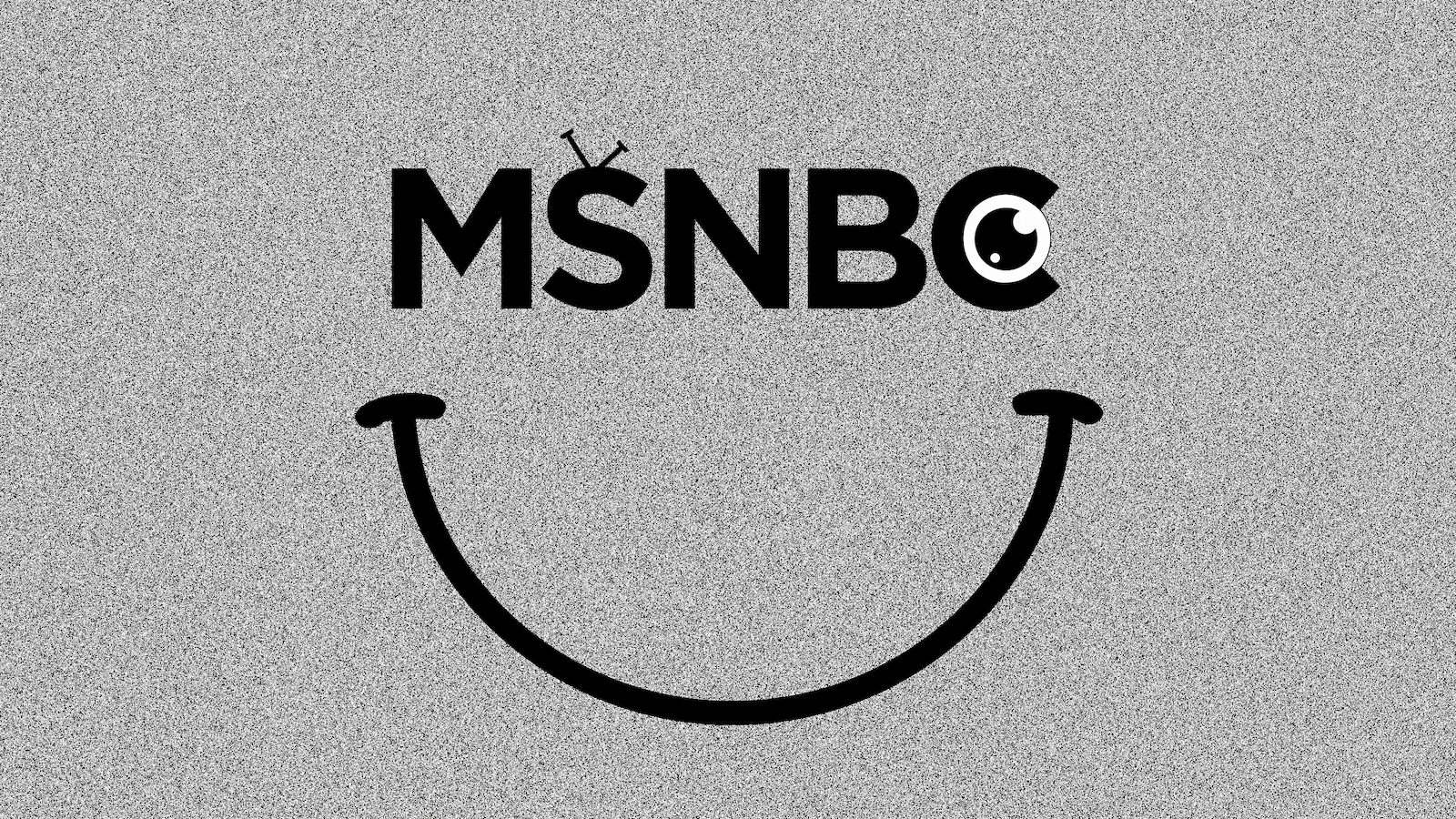 A smiley face using the MSNBC logo